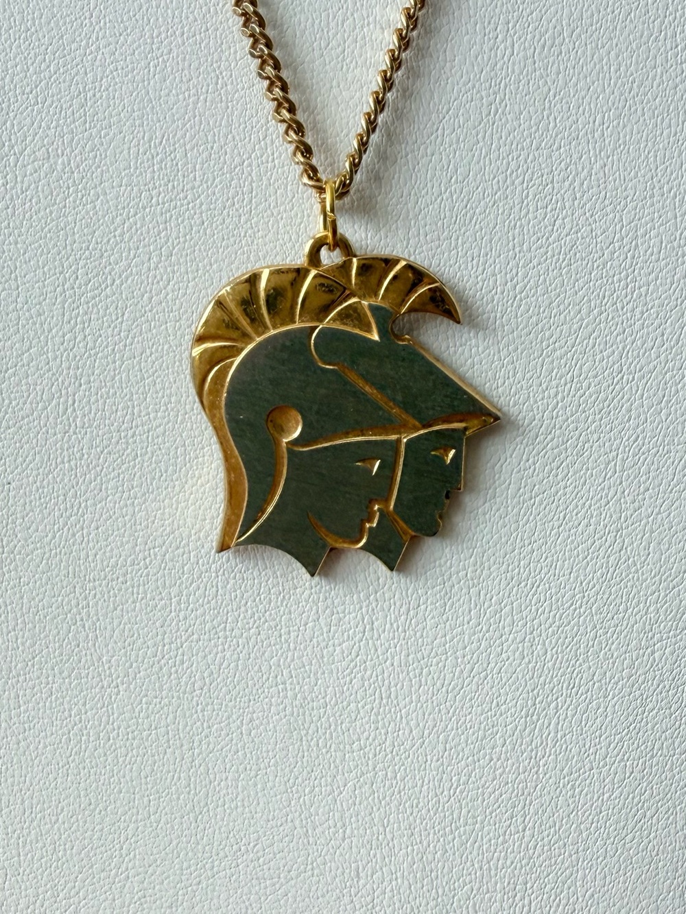 Vintage Two Tone Gold & Silver Gemini Astrological Horoscope Necklace Pendant - Picture 5 of 11